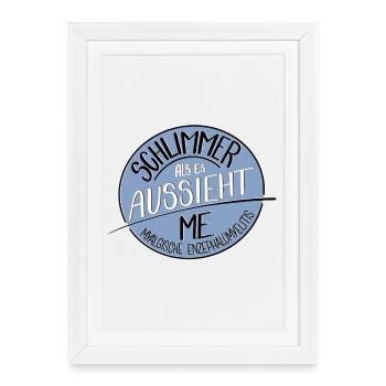 Schlimmer als es aussieht, ME - Gerahmtes Poster (27 × 37 cm) - Weiß - Vorne