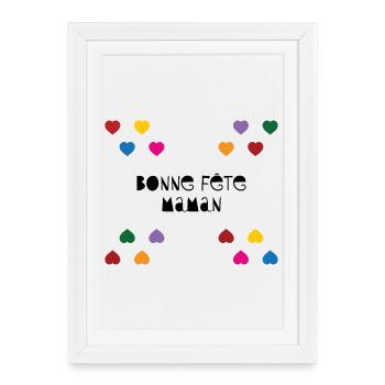 Happy Mother's Day - Mother's Day - Framed poster (27 × 37 cm) - white - Front