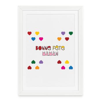 Happy Mother's Day - Mother's Day - Framed poster (27 × 37 cm) - white - Front