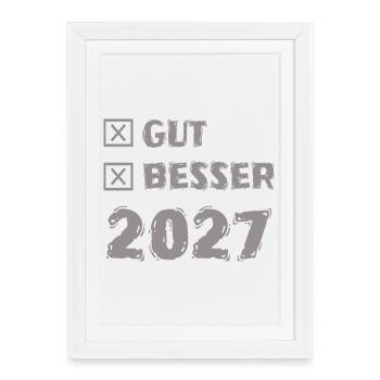 2027 - Framed poster (27 × 37 cm) - white - Front