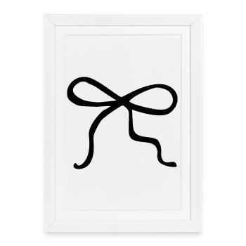 Arc peint à la main - Affiche encadrée (27 × 37 cm) - blanc - Devant