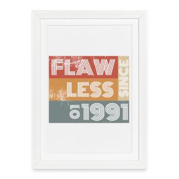 35. Anniversaire Parfait depuis 01/1991 - Affiche encadrée (27 × 37 cm) - blanc - Devant