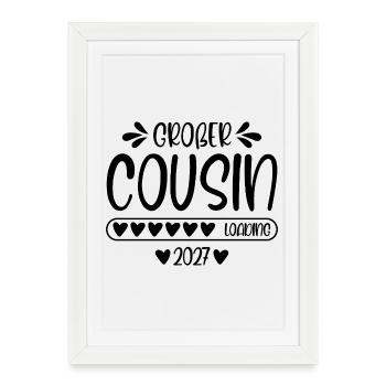 Big Cousin 2027 chargement - Affiche encadrée (27 × 37 cm) - blanc - Devant