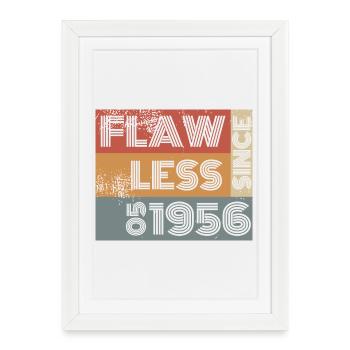 70e anniversaire Parfait depuis 05/1956 - Affiche encadrée (27 × 37 cm) - blanc - Devant