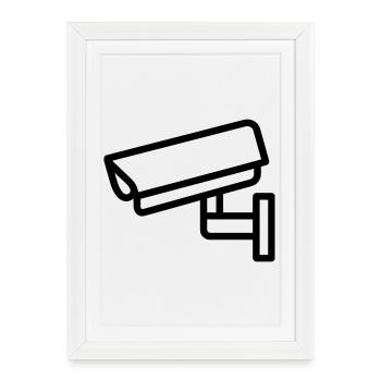 Camera - Framed poster (27 × 37 cm) - white - Front