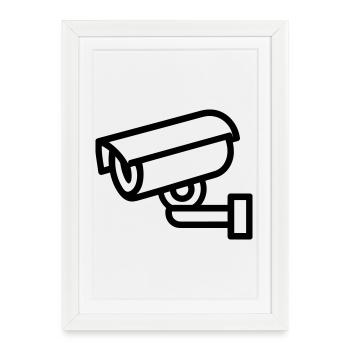 Camera - Framed poster (27 × 37 cm) - white - Front