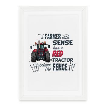 0362_A_Farmer_with_sense - Affiche encadrée (27 × 37 cm) - blanc - Devant