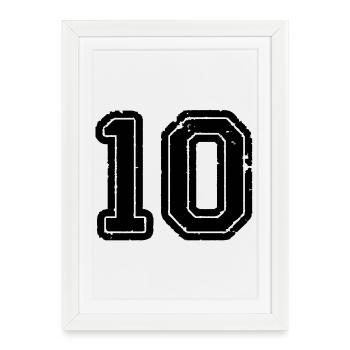 10 - Framed poster (27 × 37 cm) - white - Front