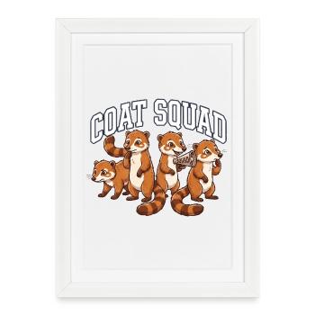 Coatis Crew - Framed poster (27 × 37 cm) - white - Front