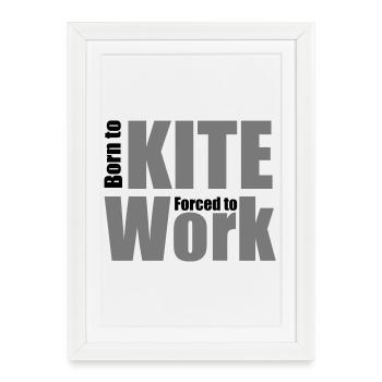 2541614 14523477 kite - Framed poster (27 × 37 cm) - white - Front