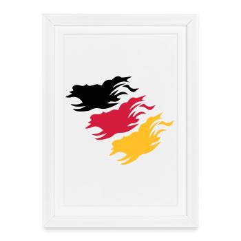 Design Germany - Framed poster (27 × 37 cm) - white - Front