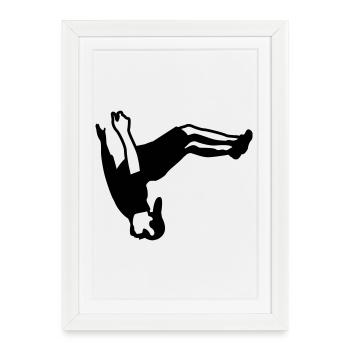 free running - Framed poster (27 × 37 cm) - white - Front