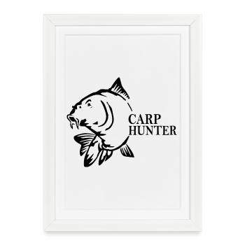 Carp Hunter - Framed poster (27 × 37 cm) - white - Front
