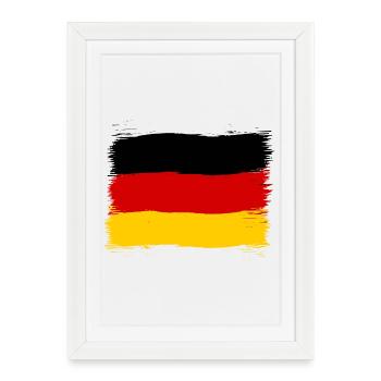 Germany colors black red gold - Framed poster (27 × 37 cm) - white - Front