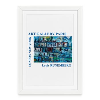 GALERIE ART PARIS LOUIS RUNEMBERG ADAGP - Affiche encadrée (27 × 37 cm) - blanc - Devant