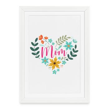 Meilleure maman de tous les temps - Affiche encadrée (27 × 37 cm) - blanc - Devant