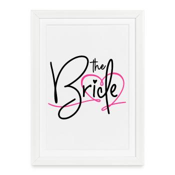 MARIÉE ENTERREMENT DE VIE DE JEUNE FILLE 2025 - Affiche encadrée (27 × 37 cm) - blanc - Devant