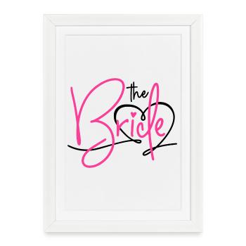 THE BRIDE - BRIDE BACHELORETTE PARTY 2025 - Framed poster (27 × 37 cm) - white - Front