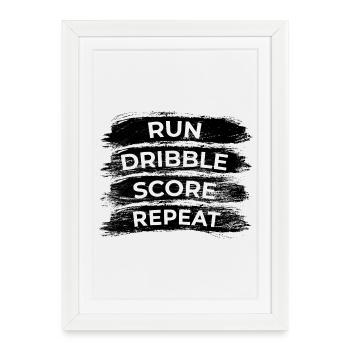 Field Hockey Techniques - Framed poster (27 × 37 cm) - white - Front