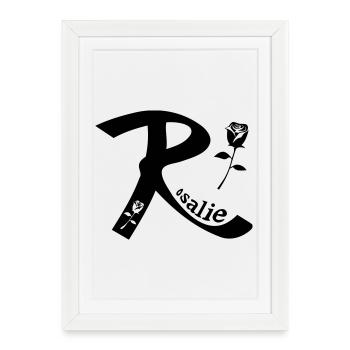 Rosalie - Affiche encadrée (27 × 37 cm) - blanc - Devant
