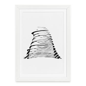 stormy hurricane - Framed poster (27 × 37 cm) - white - Front