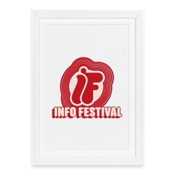 Festival & Vinyl, retro inspiration - Framed poster (27 × 37 cm) - white - Front