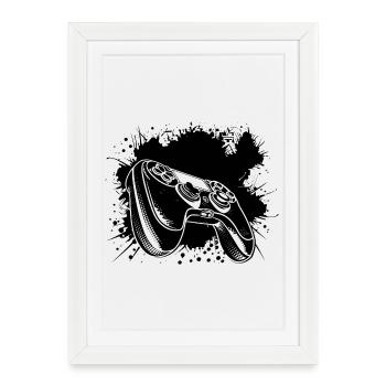 Tapis de jeu - Affiche encadrée (27 × 37 cm) - blanc - Devant
