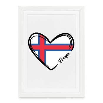 Färöer Inseln - Faroe Islands - Føroyar - Framed poster (27 × 37 cm) - white - Front