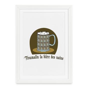 Troumalin Beer by Helfspawn - Framed poster (27 × 37 cm) - white - Front