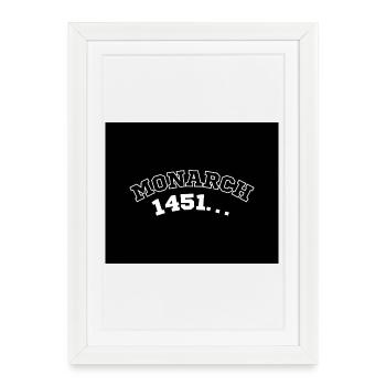 Chronique du monarque de 1451 - Affiche encadrée (27 × 37 cm) - blanc - Devant