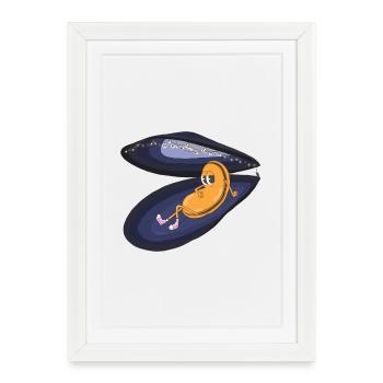 Lazy Mold Under Night Shards - Framed poster (27 × 37 cm) - white - Front