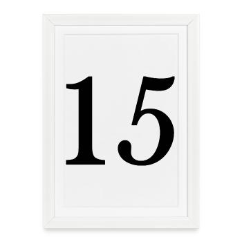 15. 15 ANS. 15e ANNIVERSAIRE. ANNIVERSAIRE 15 ANS. - Affiche encadrée (27 × 37 cm) - blanc - Devant