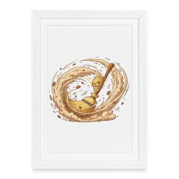 Haunted Broom Whirling Spirit - Framed poster (27 × 37 cm) - white - Front