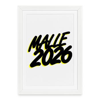 Malle 2026 - Affiche encadrée (27 × 37 cm) - blanc - Devant