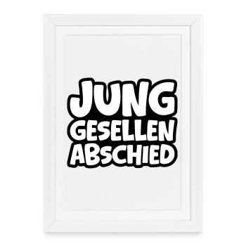 Bachelor party bachelor party - Framed poster (27 × 37 cm) - white - Front