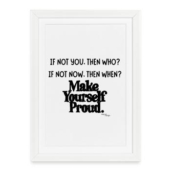 Motivation de Sigura Design - Affiche encadrée (27 × 37 cm) - blanc - Devant