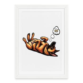 Malinois Belgian Shepherd Malinois Owner - Framed poster (27 × 37 cm) - white - Front