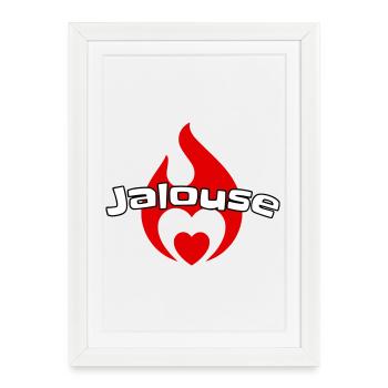 Jealous - Framed poster (27 × 37 cm) - white - Front