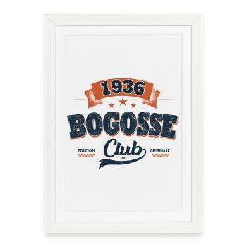 Cadeau Homme Né en 1934 – Bogosse Club - Affiche encadrée (27 × 37 cm) - blanc - Devant