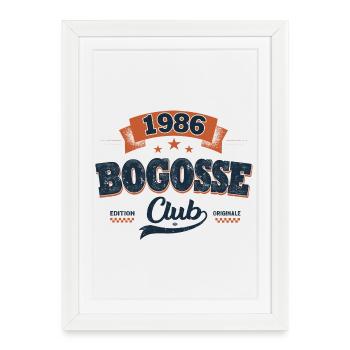 40 Years Men's Gift 1986 – Bogosse Club - Framed poster (27 × 37 cm) - white - Front