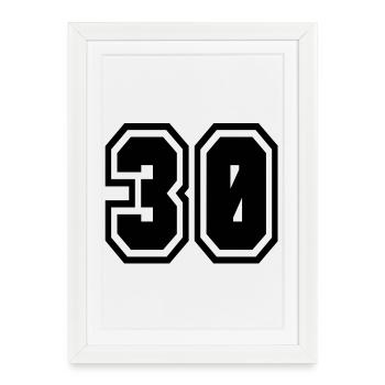 30 - Framed poster (27 × 37 cm) - white - Front