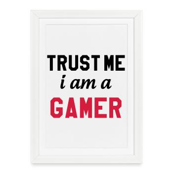 Gamer / Gaming - Affiche encadrée (27 × 37 cm) - blanc - Devant