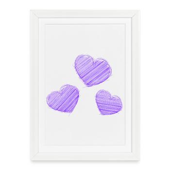 CHRISTMAS. MERRY CHRISTMAS. MERRY CHRISTMAS. NEW YEAR’S DAY - Framed poster (27 × 37 cm) - white - Front