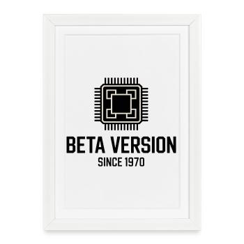 Minimalist Square Kare Design - Framed poster (27 × 37 cm) - white - Front