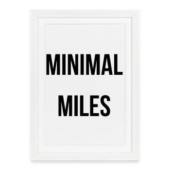 Chemise Minimal Miles Adventure - Affiche encadrée (27 × 37 cm) - blanc - Devant
