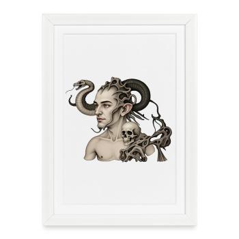 THE DAMNED #3 - dark hell - Framed poster (27 × 37 cm) - white - Front