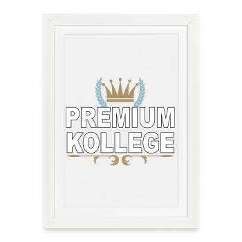 Premium Colleague - Diction drôle - Affiche encadrée (27 × 37 cm) - blanc - Devant