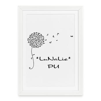 LuNaLie PU - la création originale de heavenlygoods Design - Affiche encadrée (27 × 37 cm) - blanc - Devant