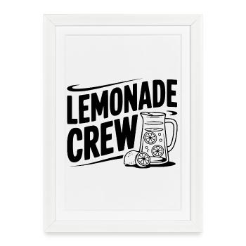 Lemonade Crew - Framed poster (27 × 37 cm) - white - Front