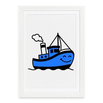 Enfants du navire - Affiche encadrée (27 × 37 cm) - blanc - Devant
